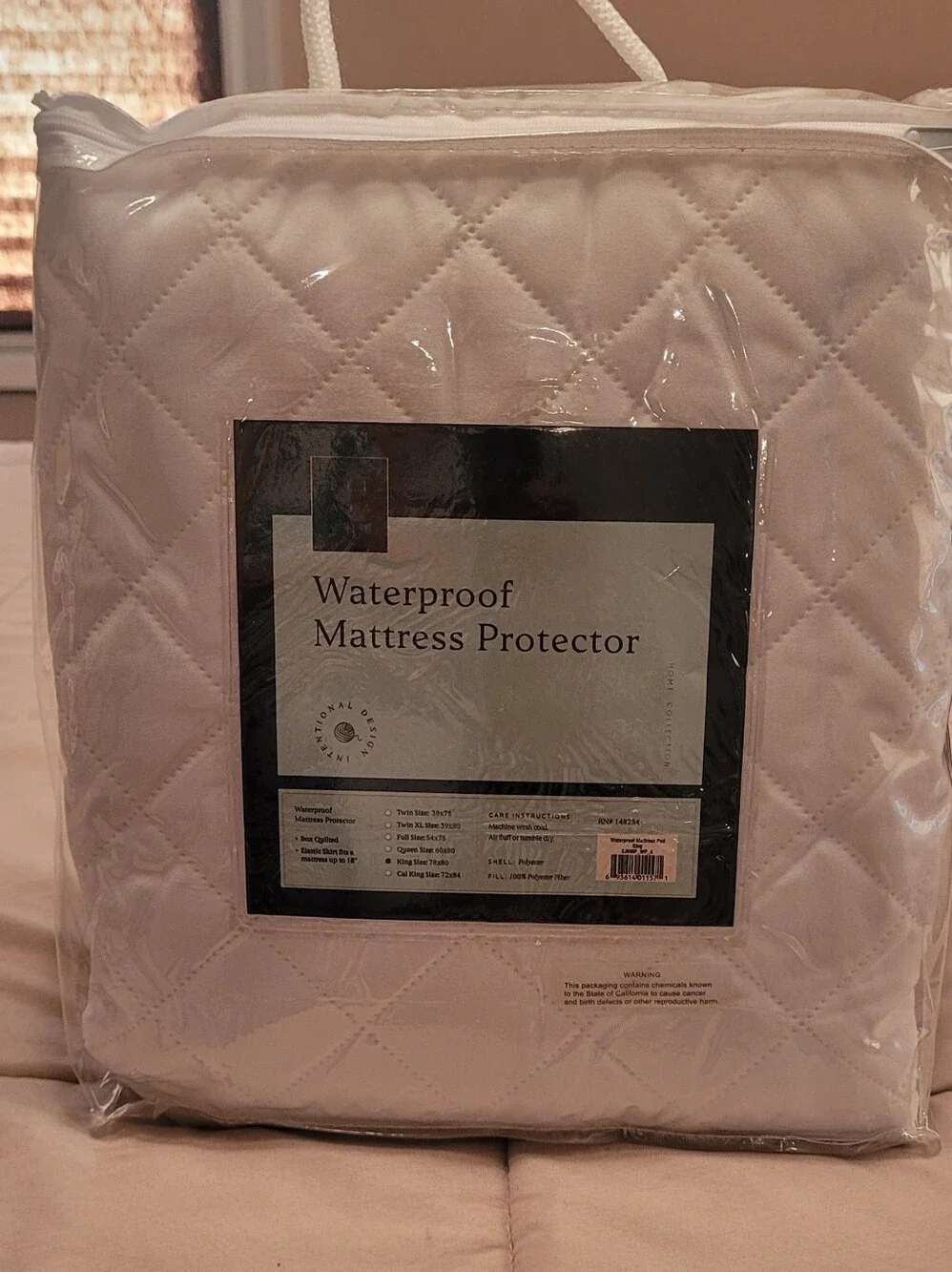 Ella Jayne Waterproof Mattress Protector - King White